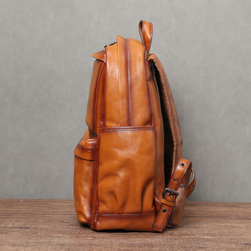 YETTIES Mochila de cuero curti - Laptop Backpack 15.6 reseña y precio