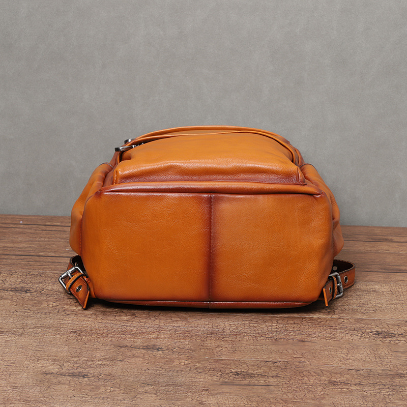 YETTIES Mochila de cuero curti - Laptop Backpack 15.6 reseña y precio
