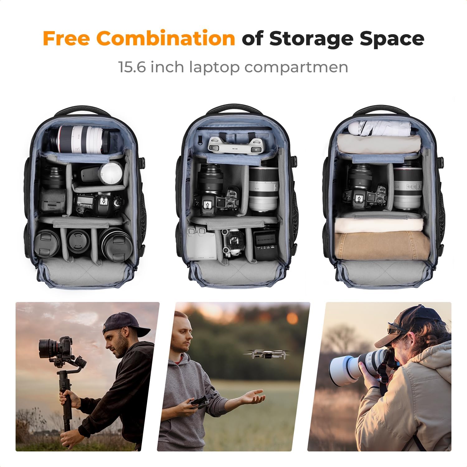Mochila para Cámara K&F CONCEP - Laptop Backpack 15.6 reseña y precio