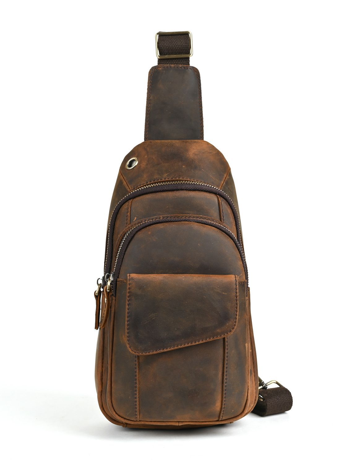 Bolso de pecho multifunción de - Leather Backpack Vintage reseña y precio