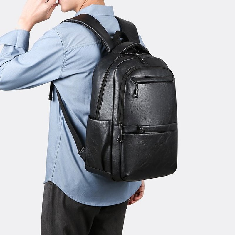 Mochila de cuero premium para  - Laptop Backpack 15.6 reseña y precio