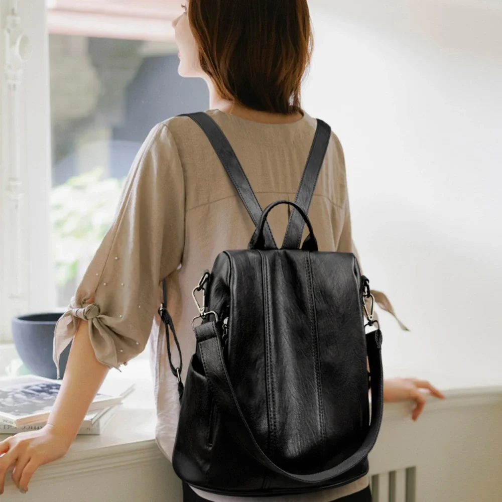 Nueva mochila antirrobo para o - Leather Backpack Vintage reseña y precio